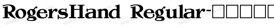 RogersHand Regular字体转换
